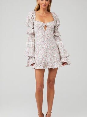 for love and lemons colette mini dress For Love & Lemons Colette Mini Dress Gold